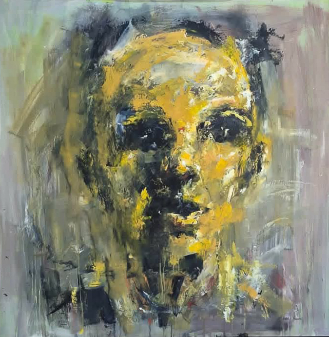 1,1 x 1,1m
Oil painting on board and black frame
R30 000